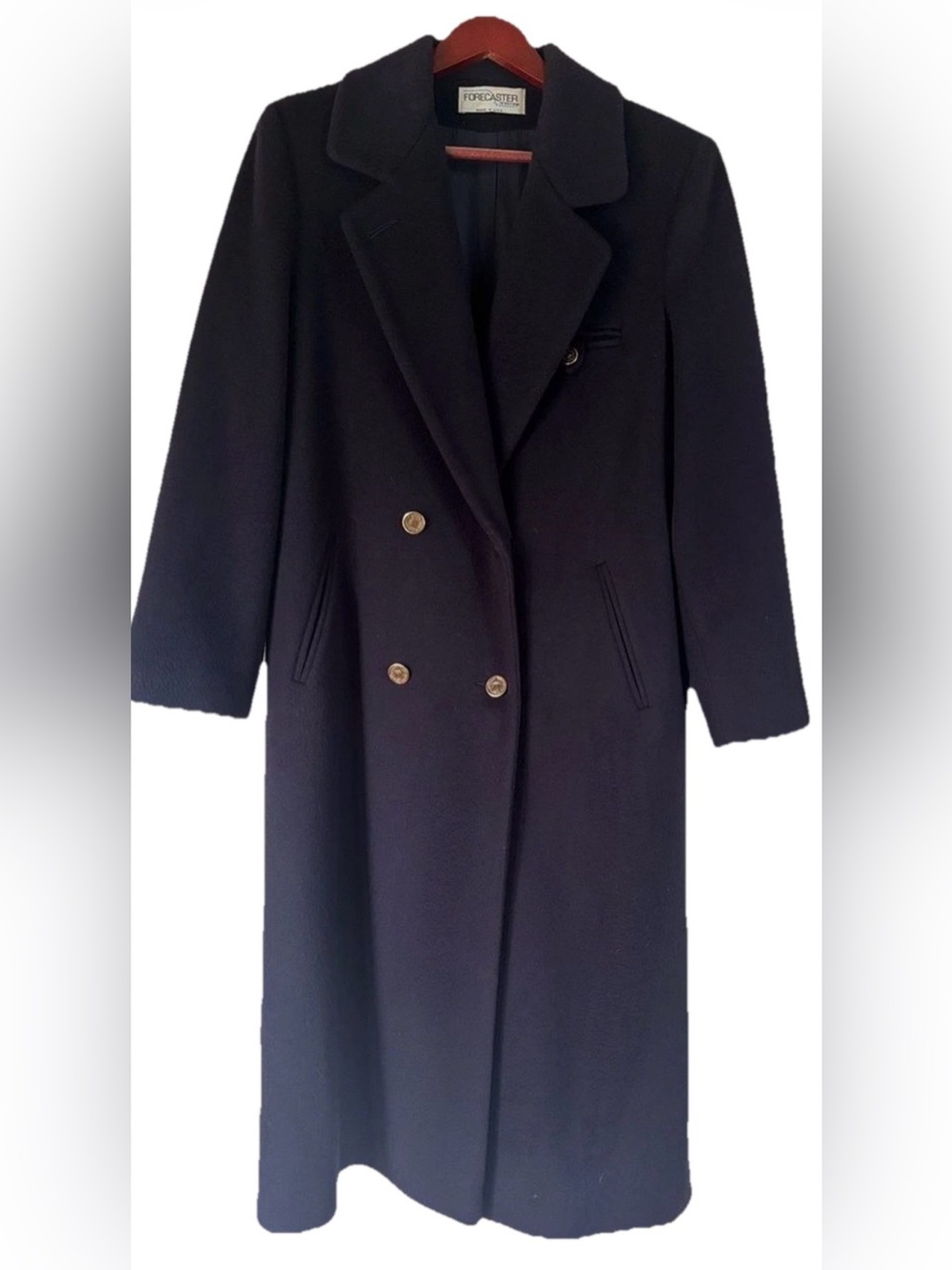 Vintage Forecaster of Boston 100% Wool Peacoat  Women's Size 4 Navy 90's
